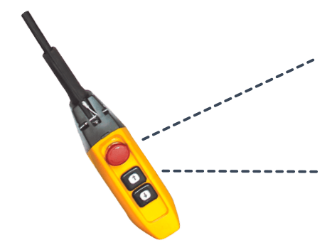 Refuse chute cleaning pendant control