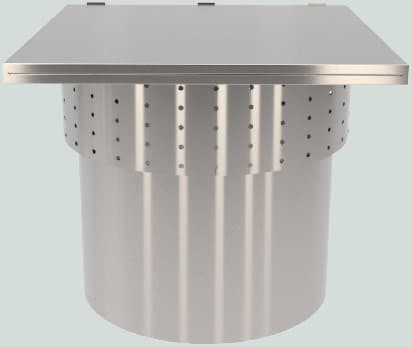 Refuse chute roof vent cap